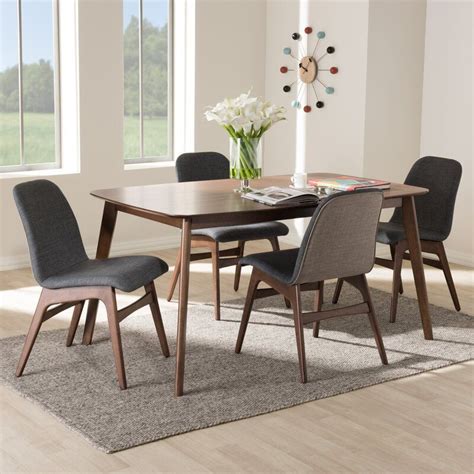 Get the best deals on 7 pieces modern dining furniture sets. Tybalt Mid-Century 5 Piece Dining Set in 2020 | 5 piece ...
