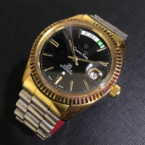In frame titoni cosmo king 25 jewels president & titoni airmaster gold coin 77 jewels. Vintage Titoni Cosmo King Watch, Vintage & Collectibles ...