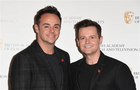 Ant And Dec Declan Donnelly Felt ‘incredibly Angry That Ant Mcpartlin