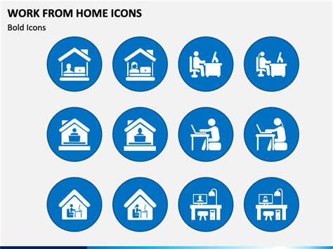 Work From Home Icons Powerpoint Template Ppt Slides Sketchbubble