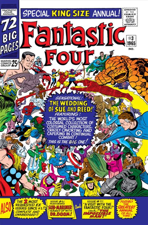 Fantastic Four Annual Vol Marvel Comics Database