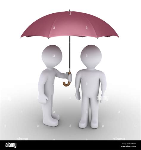 Person Protecting With Umbrella Another One Stock Photo Alamy