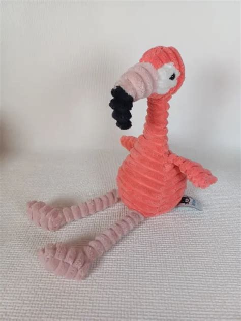 Jellycat Cordy Roy Flamingo Soft Toy Coral Pink Plush Bird 20cm Corduroy Retired £1999
