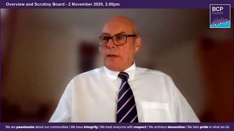 overview and scrutiny board 2 november 2020 2 00pm bcp council youtube