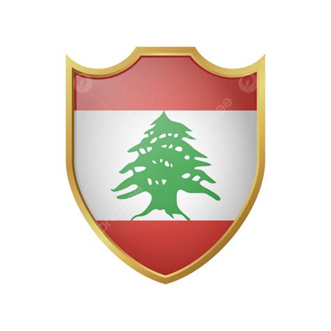 Lebanon Flag Clipart Transparent Background Lebanon Flag Vector With