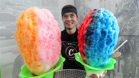 GIANT Shave Ice Challenge Ft Morgan Shaved Ice Recipe Videos Ice