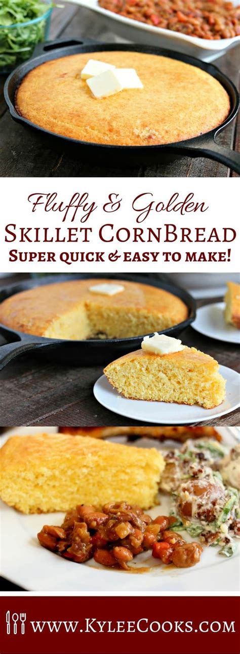 1 1/2 cups buttermilk, 3 large eggs, 1/3 cup chopped fresh basil, 2 cups yellow cornmeal, 1 cup all purpose flour, 1/2 cup sugar, 4 teaspoons baking powder, 1 teaspoon salt, 1/2 cup (1 stick) chilled unsalted butter, diced, 1 1/2 cups fresh corn kernels (from 3 ears). Fluffy and Golden, this Skillet Cornbread is a cinch to ...