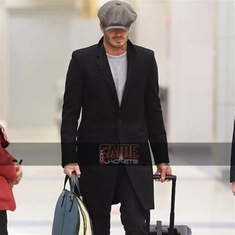 David Beckham Men Wool Winter Over Coat Fj
