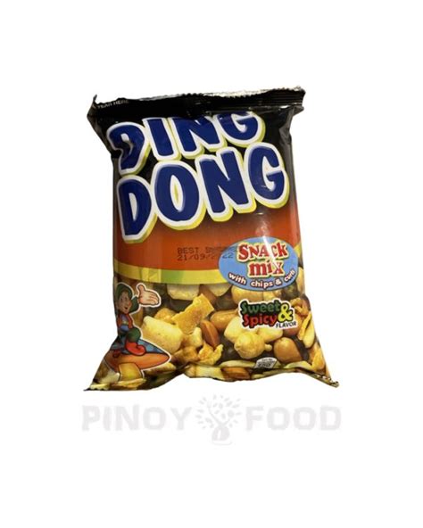 ding dong snack mix with chips and curls sweet and spicy 100g pinoyfood store