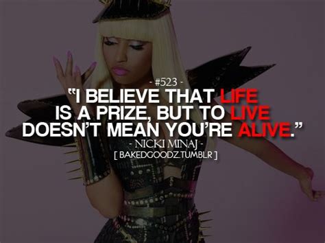 Is nicki minaj a product of lil' kim? life is a prize | Nicki minaj quotes, Song lyric quotes ...