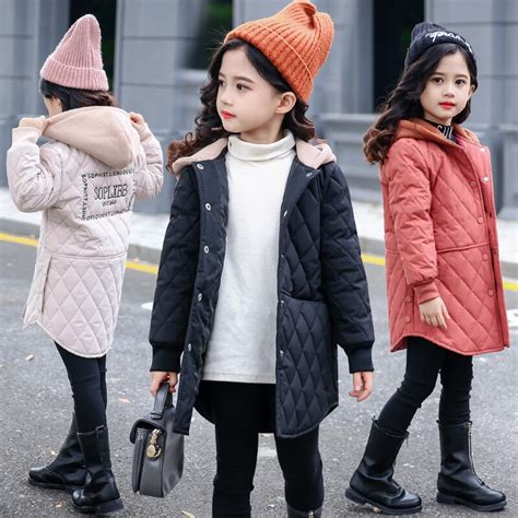 Jmffy 2018 Autumn Winter Baby Girl Jackets Kids Jacket Warm Hooded