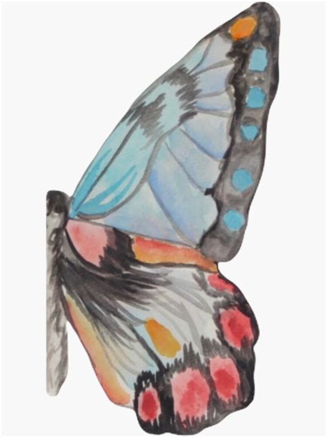 Butterfly Wing Sticker By Jacqbevdesigns Redbubble
