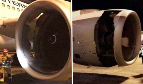 Plane Forced To Make Emergency Landing After Explosion Leaves Massive Hole In Engine