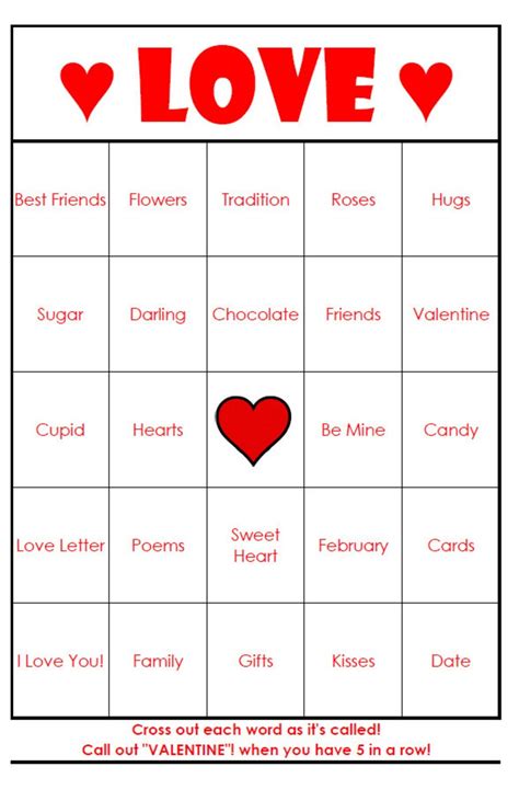 Valentines Day Bingo Cards Digital File 40 Cards Etsy