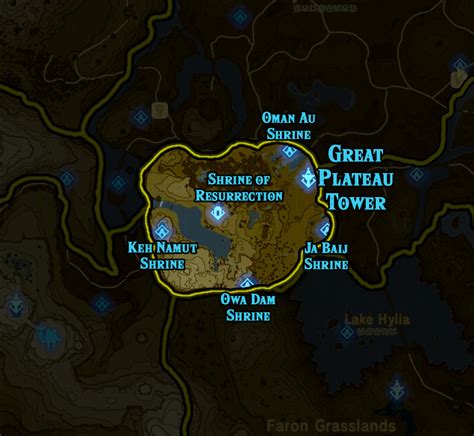 Zelda Breath Of The Wild Shrine Maps And Locations Vsajoin