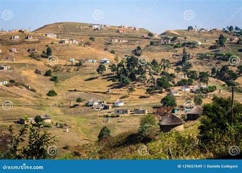 African Village Rural Houses Apartheid South Africa Bantustan Kwazulu