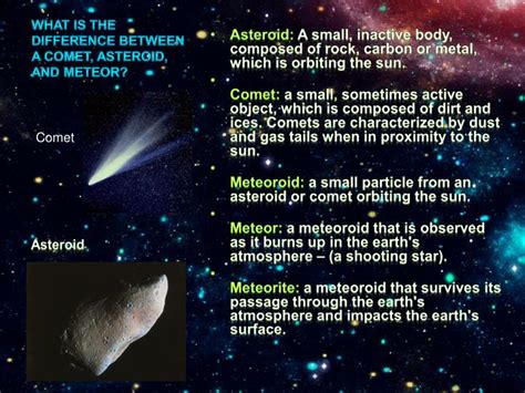 Difference Between Comets And Meteors Class 8 Pelajaran