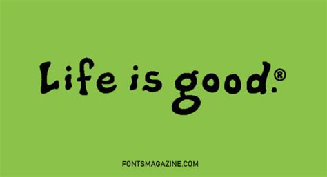 Life Is Good Font Download The Fonts Magazine