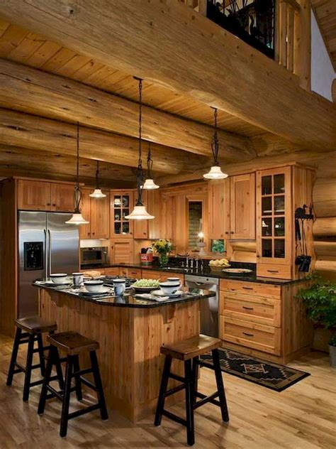 Cabin Style Kitchen Cabinets Image To U