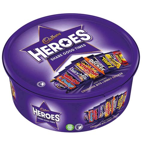 cadbury has added two new chocolates to heroes and we re