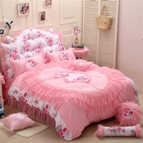 9 best comforters to keep you cozy all night long. Luxury Pink Lace Princess Korean style King Queen Twin ...