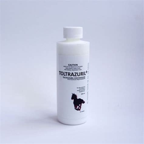 The recommended dosage of toltrazuril is 20 mg per kg body weight. TOLTRAZURIL 5% - 200ML