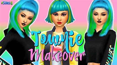 The Sims 4 Venessa Jeong Townie Makeover Youtube