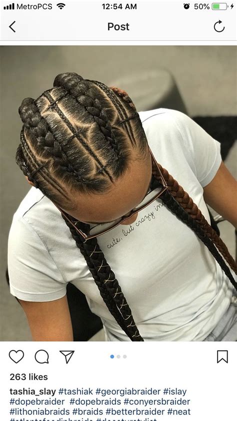 While you have lots of styles to choose from, like cornrows the big box braids also protects your hair. My birthday hairstyle 💕 #hairstyles #braids #naturalhair # ...