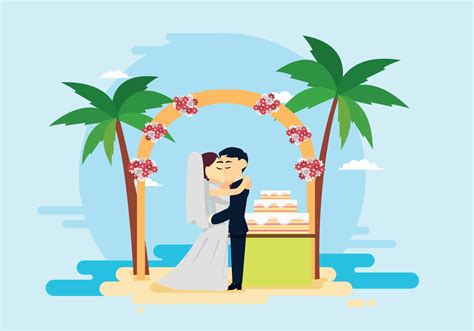 Please use and share these clipart pictures with your friends. Wedding Ceremony On The Beach Illustration - Download Free ...