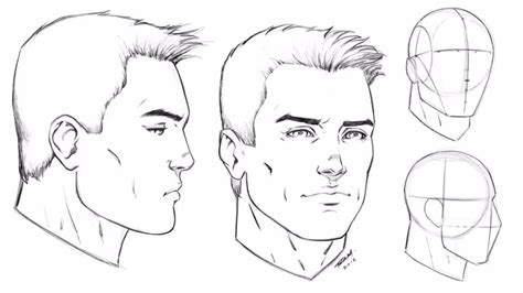 Male Face Drawing Step By Step Drawing Draw Anime Male Face Head Guy