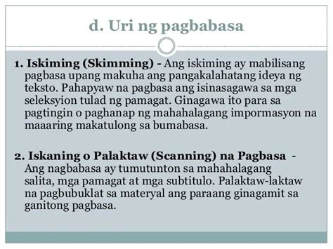 Ano Ang Scanning Sa Pagbasa Talata Marlon Morar