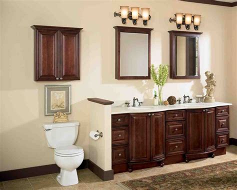 Customized bathroom cabinet ideas are a splurge that really impact the aesthetic. Cherry Wood Bathroom Cabinets - Home Furniture Design