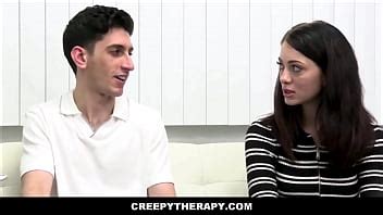 CreepyTherapy Big Ass MILF Therapist Family Sex Therapy With Teen Step Babe And Step Brother