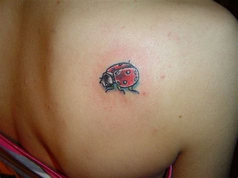Designs that are very cute, small and feminine are in vogue. ladybird, tattoo, idea, tattoos, designs, insect | Fav ...