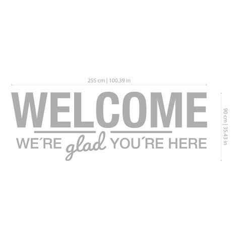Welcome Were Glad Youre Here Office Decor