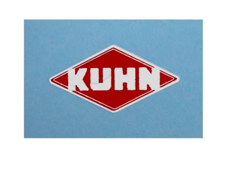 Modellbau Schultedeshop Kuhn Logo 13 X 75 Mm Weiß Rot Auf Waf