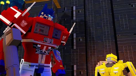 Minecraft Transformers Latino Cybertron Bumblebee Movie Recreación En