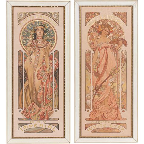 Alphonse Mucha Moët And Chandon White Star And Dry Impérial Auctions