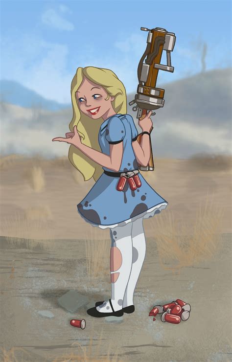 Fallout 4 Disney Fallout Фоллаут Alice In Wonderland