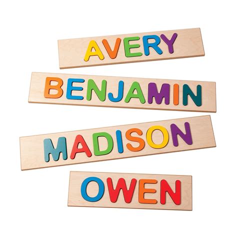 Personalized Childrens Wooden Name Puzzles