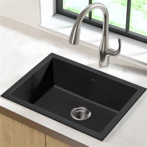 The kitchen sink is the heart of a kitchen, this sink will be your perfect choice: KGD-410B Kraus 24" L x 18" W Drop-In Kitchen Sink ...