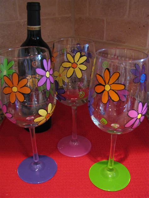 Easy Designs To Paint On Wine Glasses