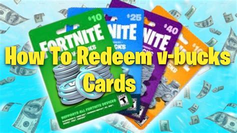 Fortnite How To Redeem V Bucks Card Free V Bucks Cards Youtube