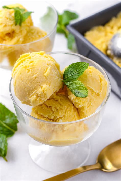 Mango ice cream is a very tasty and extraordinarily filled with flavors. Mango Coconut Ice Cream (3 Ingredients) - Cooking For My Soul