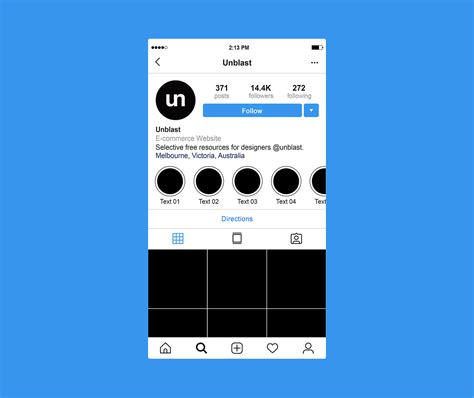 Instagram Profile Page Mockup 2019 On Behance