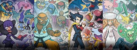 Pokemon Unova Elite Four Gen V Poster By Mugen Senseistudios On