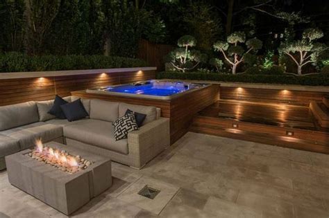 30 Simple But Beautiful Small Patio On Backyard Ideas In 2020 Hot Tub Backyard Hot Tub