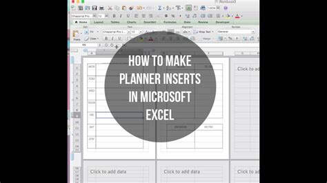 planner inserts  microsoft excel youtube