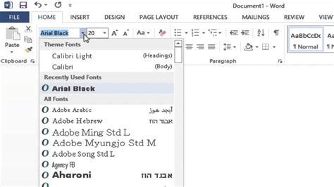 If you're tired of the same default font choices in microsoft word, or want to really spruce up a document with a new font, you should know that it's possible and easy to add fonts to microsoft word. How to Change the Font Family and Font Size in Microsoft ...
