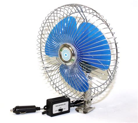 8 12 Volt Ocillating Auto Cooling Air Fan For Truck Car Boat W 2 Speed Control Econosuperstore